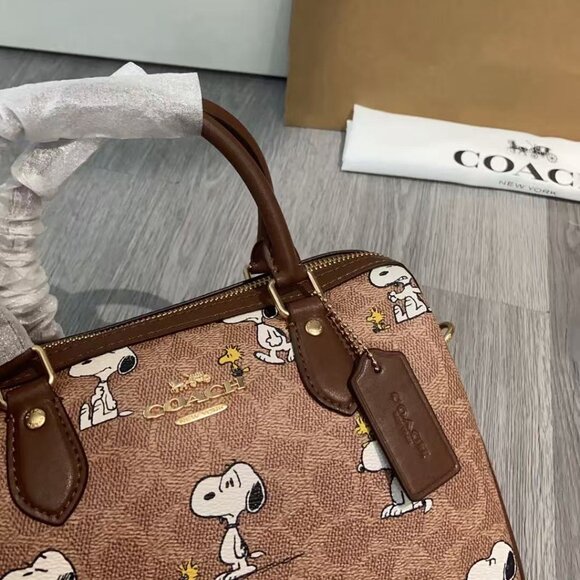 Coach Snoopy collaboration bag, size 25cm. - Picture 5 of 9